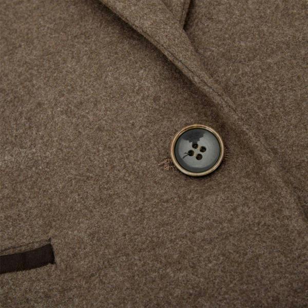 TruClothing Womens Tweed 1920s Herringbone Light Brown Blazer