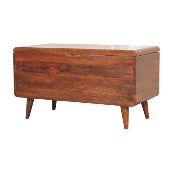 Artisan Furniture Curved Chestnut Blanket Box