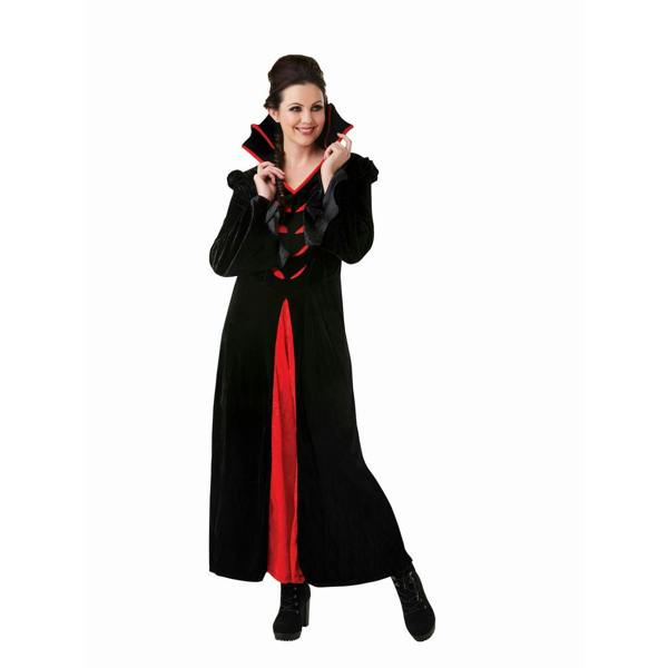 Bristol Novelty Womens/Ladies Queen Of The Vampires Costume - Black/Red - 