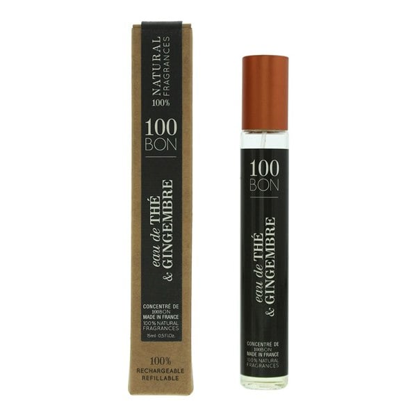 100 Bon Eau de The & Gingembre Unisex Refillable Eau de Parfum - 15ml