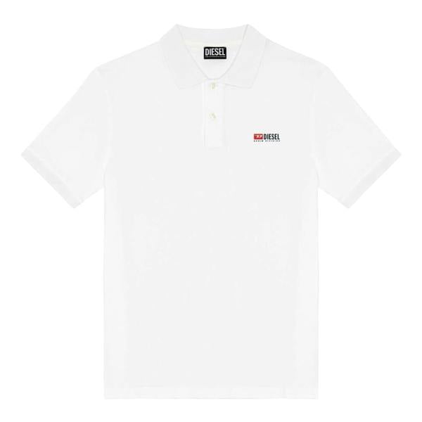 Diesel Unisex Adult T Smith Div New D Logo Polo Shirt - White - 