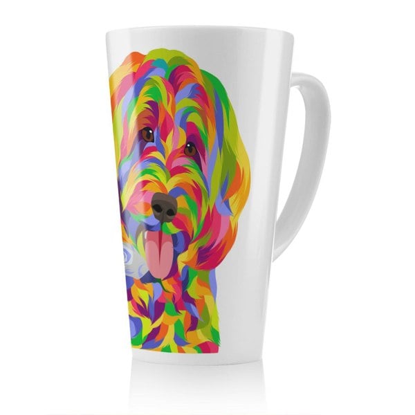 Benjamin Tate Design Animal Dog Illustration Pop Art Designer Latte Mug