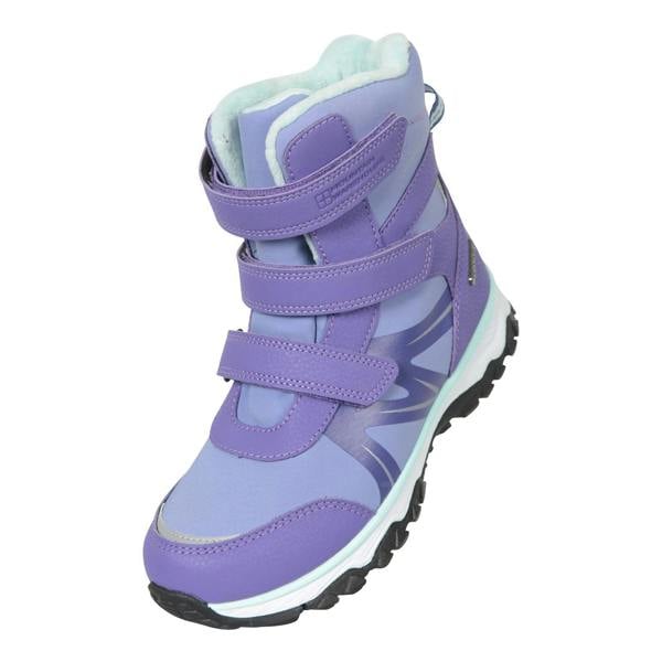 Mountain Warehouse Childrens/Kids Slope Adaptive Softshell Snow Boots - Lavender/Mint