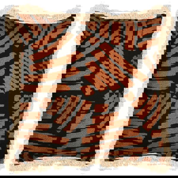 Paoletti Oromo Fringe Cushion Cover - Brown