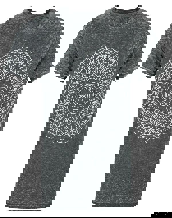 Bring Me The Horizon Mens Grey Kaleidoscope Placement Print Short Sleeved T-Shirt