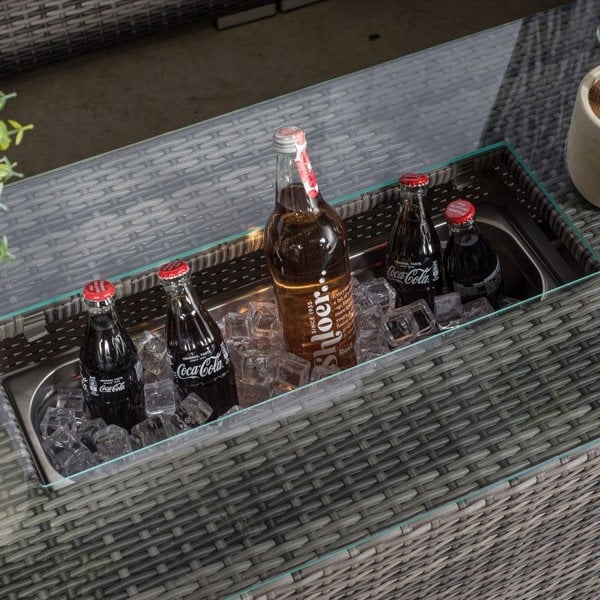 Giardino Sydney 4 Seater Rattan Sofa Set with Ice Bucket Coffee Table