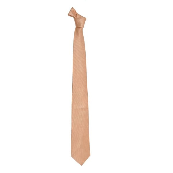 David WeJ Textured Plain Tie - Orange