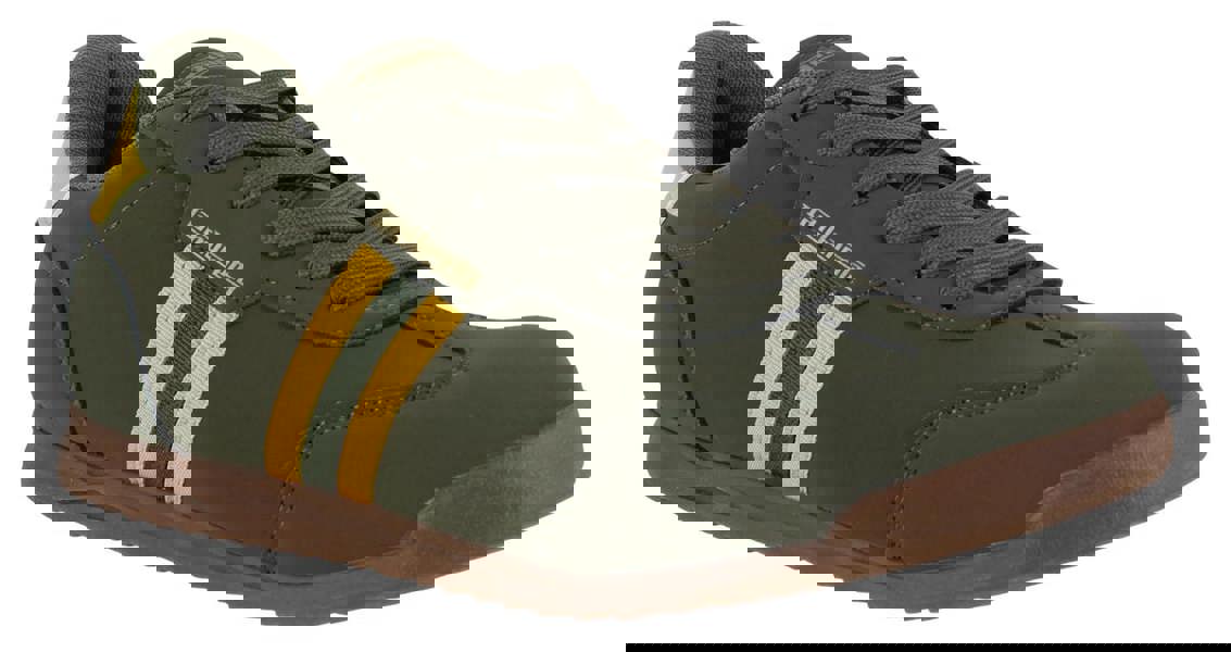 Lambretta Tackle Mens Casual Smart Lace Up Retro Trainers