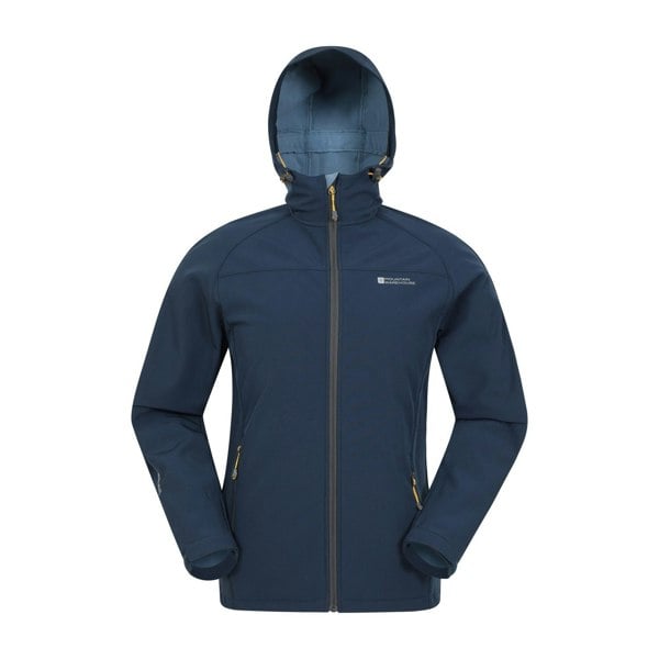 Mountain Warehouse Mens Exodus Waterproof Soft Shell Jacket - Blue