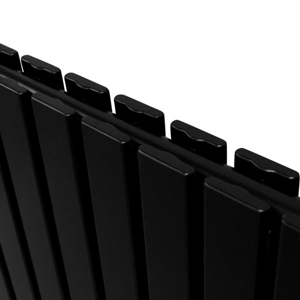 Designer Flat Panel Radiator - Matt Black (1800mm x 560mm)