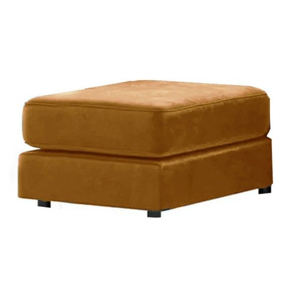 Furnishings For Less Brooklyn Full Foam Plush Velvet Footstool