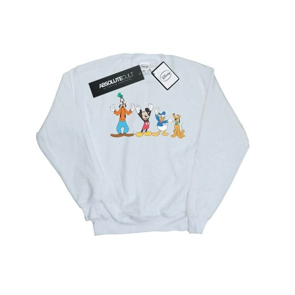 Disney Mens Mickey Mouse Friends Sweatshirt - White