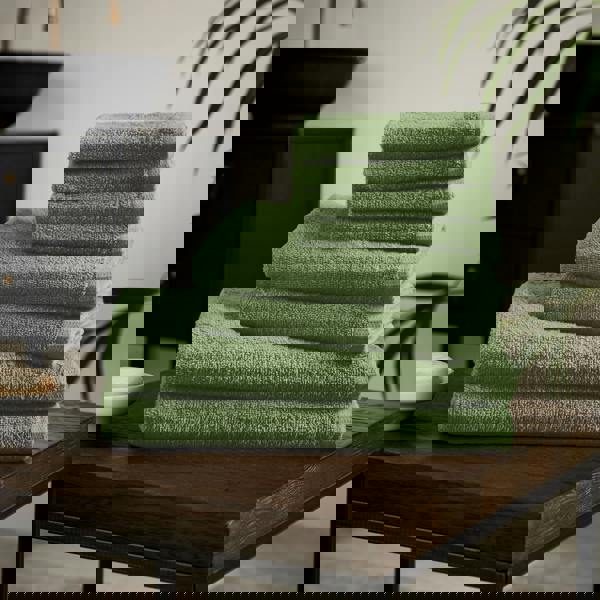 Catherine Lansfield Quick Dry Cotton 8 Piece Towel Set Sage Green