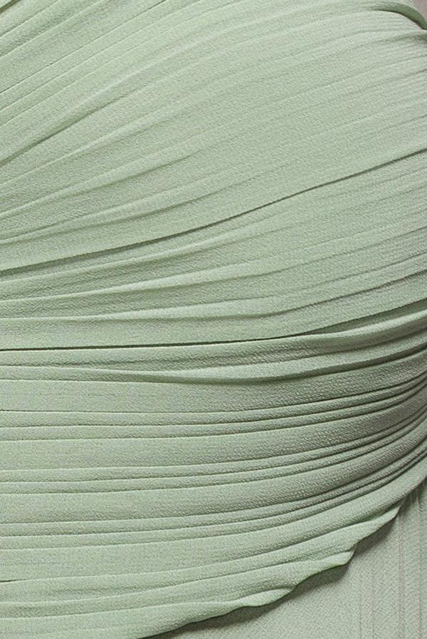 Sleeveless Pleated Chiffon Multiway Scarf Maxi Dress - Sage Green DR4829