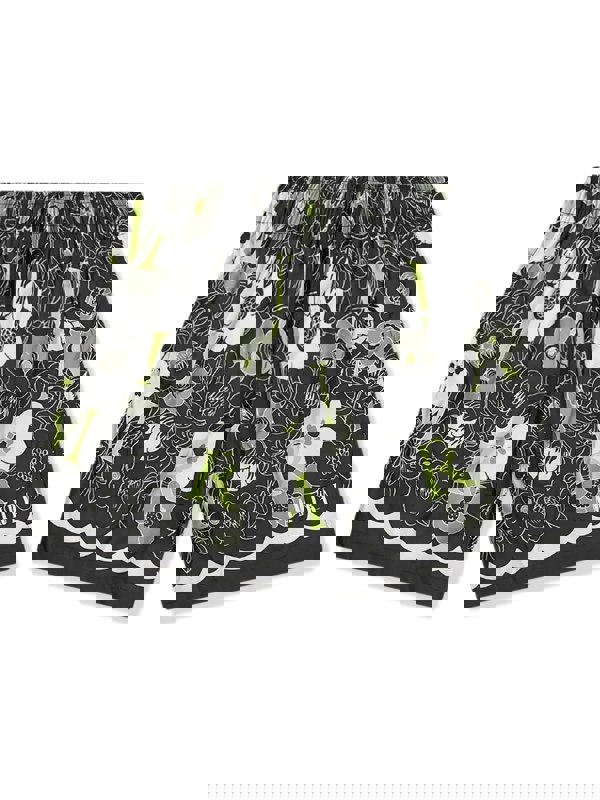 AMIRI Flower Swim Shorts - Black Green