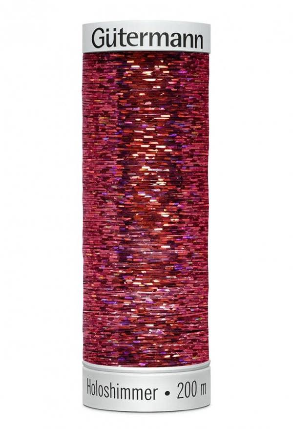 Gutermann Sulky Holoshimmer Embroidery Thread 200m Polyester, Polyethylene Thread Suitable For Embroidery