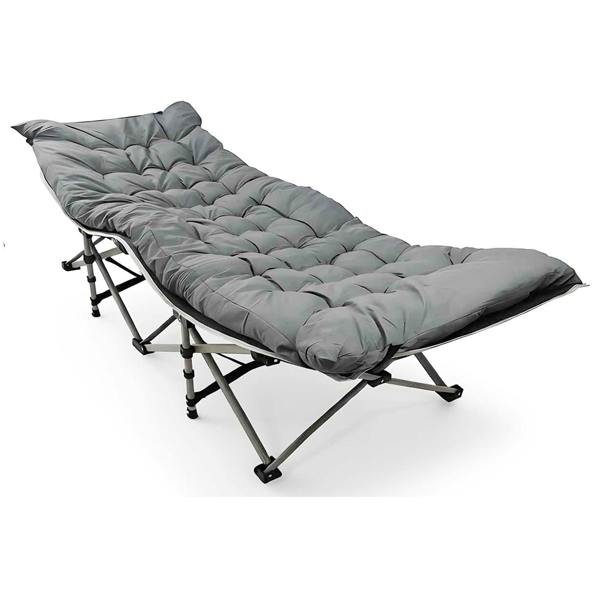 Gr8 Garden Portable Folding Camping Cot Bed 190cm with Mattress