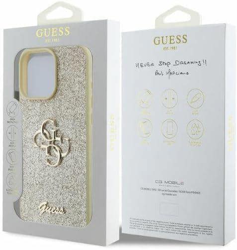 Guess Fixed Glitter Big 4G Hardcase for iPhone 16 Pro Max 6.9" Gold - GUHCP16XHG4SGD