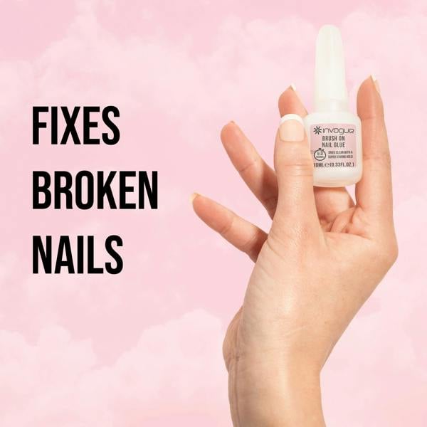 Invogue Brush on Nail Glue 10 ml