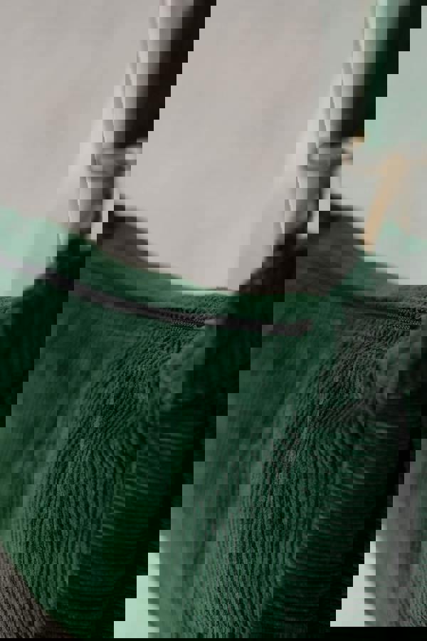 Lily & Me Jumbo Cord Crossbody Bag Pine Green