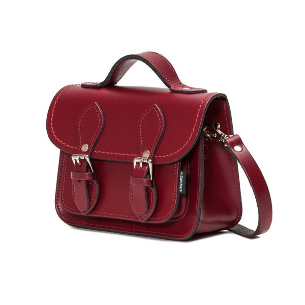 Zatchels Handmade Leather Micro Satchel - Oxblood