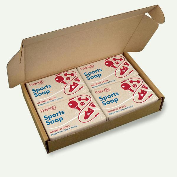 Friendly Soap - Sports Soap - Peppermint, Lime Arnica - 4 X 95g (Copy)