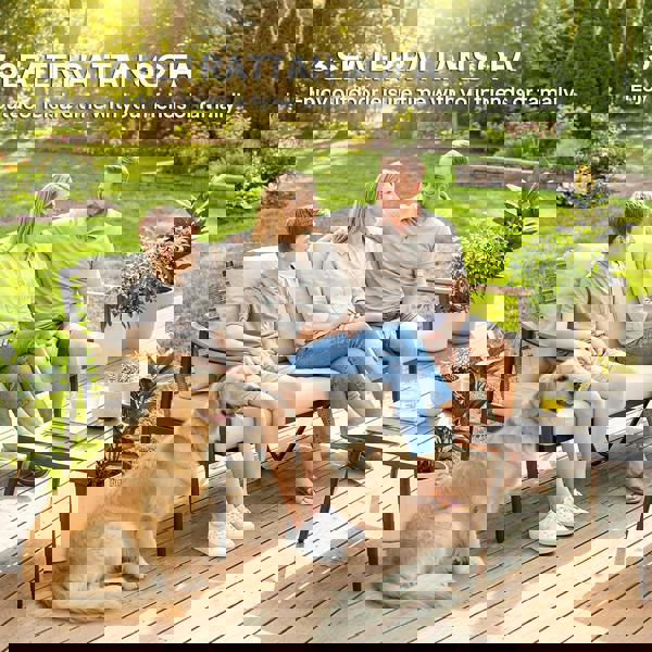 Three-seater Rattan Sofa