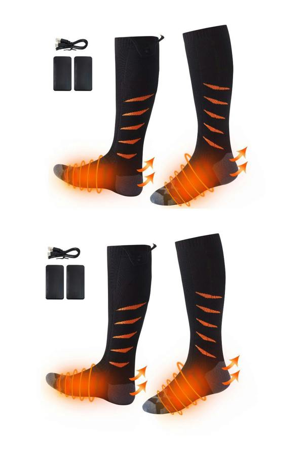 Ezysleep Rechargeable Heated Socks - Black