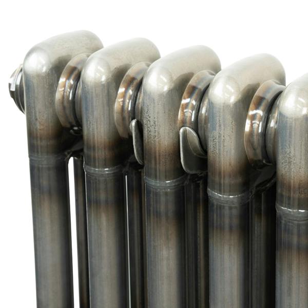 Monstershop Traditional 3 Column Radiator - 300 x 1010mm - Raw Metal