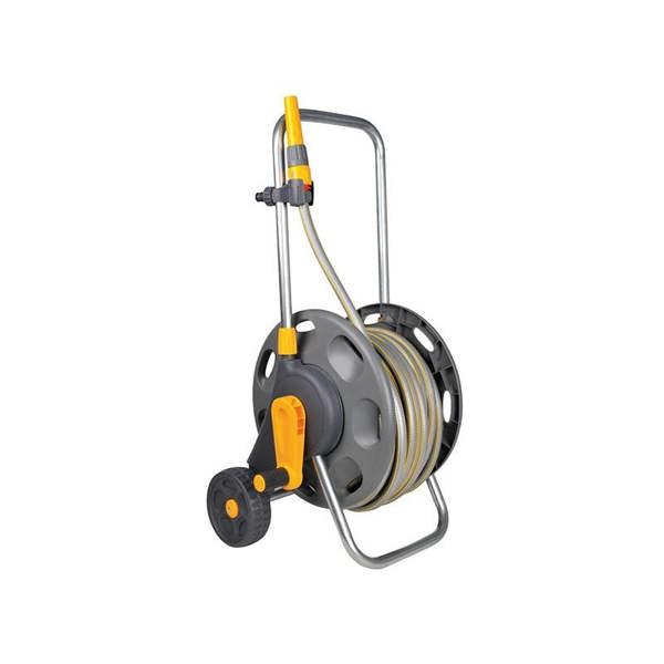 Hozelock 60m Assembled Hose Cart + Hose - Multi Colour - 