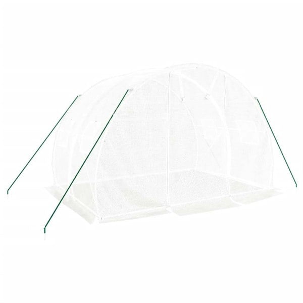Berkfield Greenhouse with Steel Frame White 6 m�__ 3x2x2 m