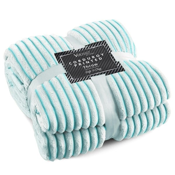 Velosso Corduroy Printed Throw - 127cm x 152cm