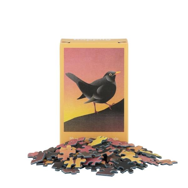 Happily Puzzles British Birds Full Set - 10 x 99 Piece Mini Jigsaw Puzzles