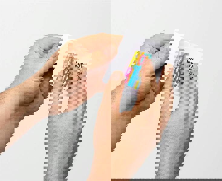 Durable Printable Name Badge ID Card Sheets | Peel and Fold | 100 Pack