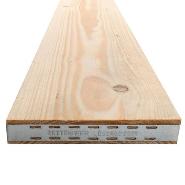 Snowdon Timber Banded Scaffold Board (T) 36mm (W) 225mm (L) 2.4m