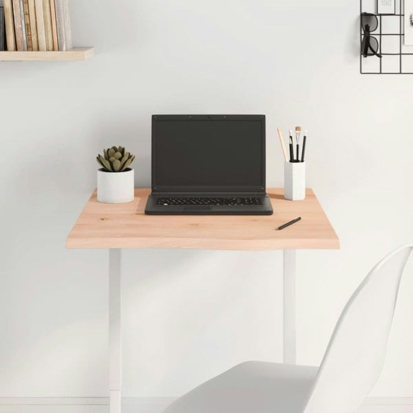 Berkfield Table Top 60x60x2 cm Untreated Solid Wood Oak