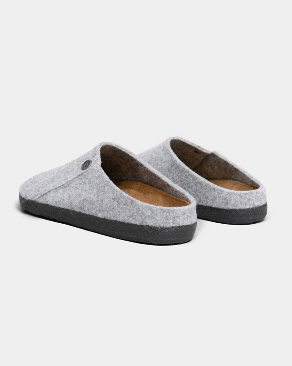 Birkenstock Zermatt Standard Wool Felt Unisex Clogs - Light Gray