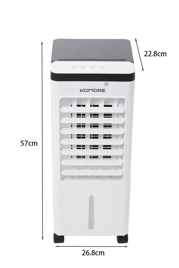 Living and Home Portable 8L Evaporative Air Cooler with Remote Control