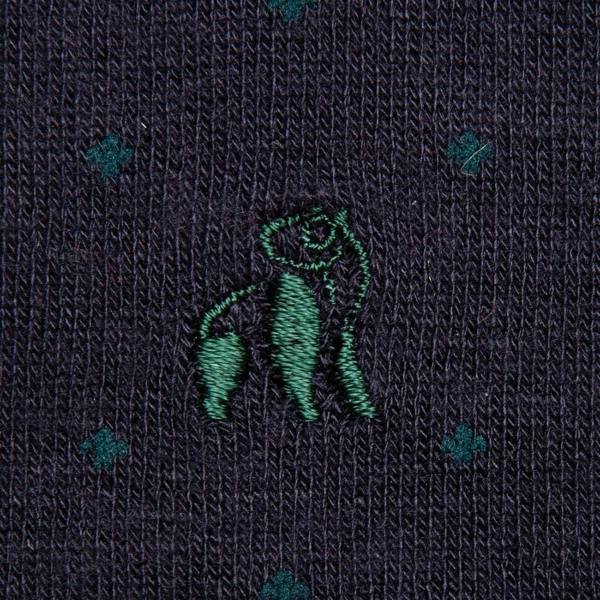 SWOLE PANDA 4-Pack Bundle Foxes & Pheasants Bamboo Socks, Green/Navy