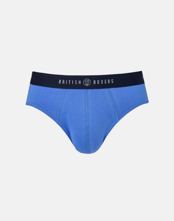 British Boxers Three-pack Men's Cotton Briefs – Summertime Blues