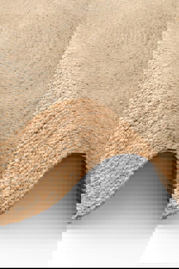 The Rugs Jutta Natural Round Jute Rug - Stylish & Comfort