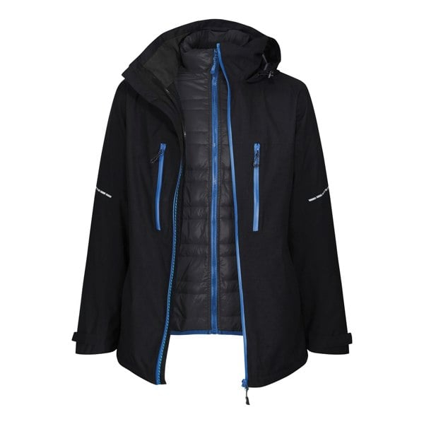 Regatta Mens X-Pro Evader III 3-in-1 Waterproof Insulated Jacket - Black Oxford Blue