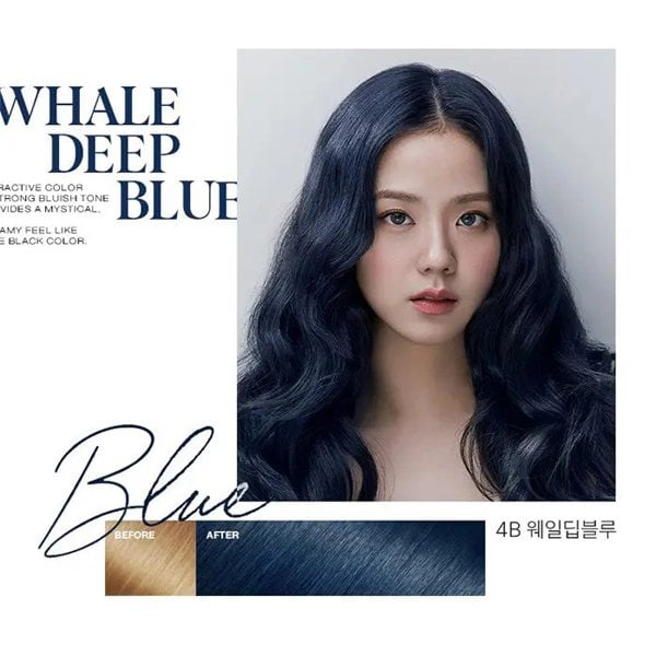 MISE EN SCÈNE All New Hello Bubble Hair Colour Kit #4B Whale Deep Blue