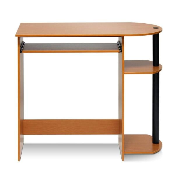 WALPLUS BK Easy Assembly Computer Desk, Light Cherry Crafted for Practical Use and Stylish Living Spaces | 14098R1LC