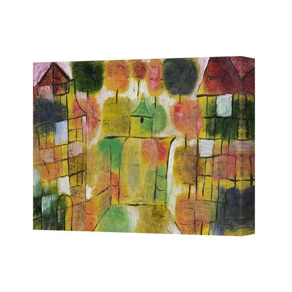 Benjamin Tate Design Abstract Colorful Cityscape Canvas Art Print For Modern Homes Wall Decor