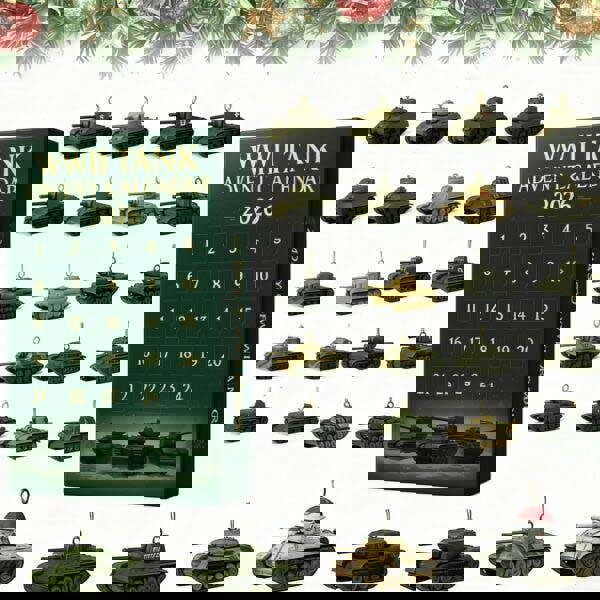 Leaper WWII Tank Acrylic Pendant Advent Calendar