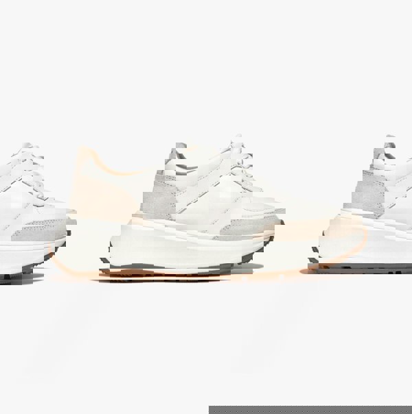 FitFlop F-MODE Womens Flatform Trainers Urban White