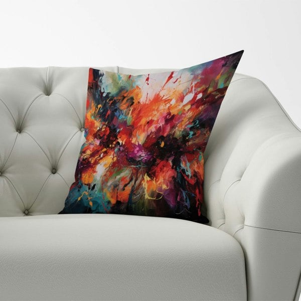 Warren Reed A Vibrant Abstract Painting Of Halloween Cushions