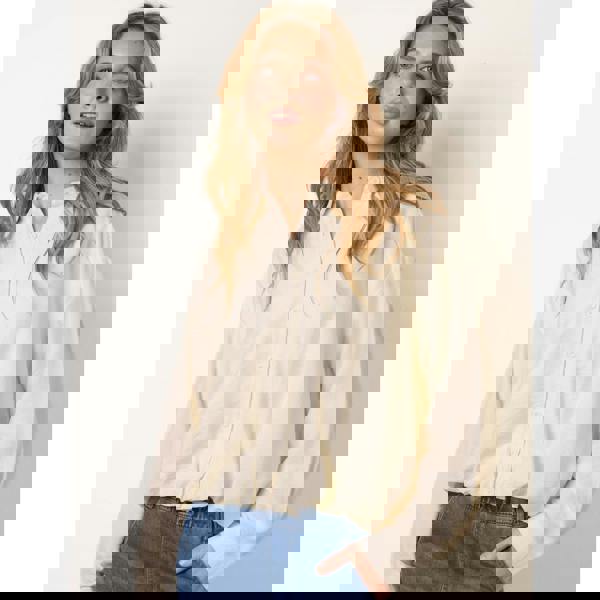 Blue Vanilla Relaxed Button-Up Shirt