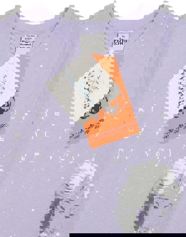 Disney Girls Purple Elsa Short Sleeved T-Shirt